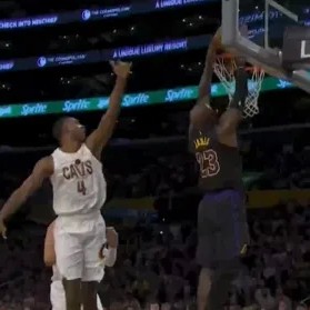 Kaiyun网页版-东契奇反击加速推进，小手一抖助攻詹姆斯双手灌框